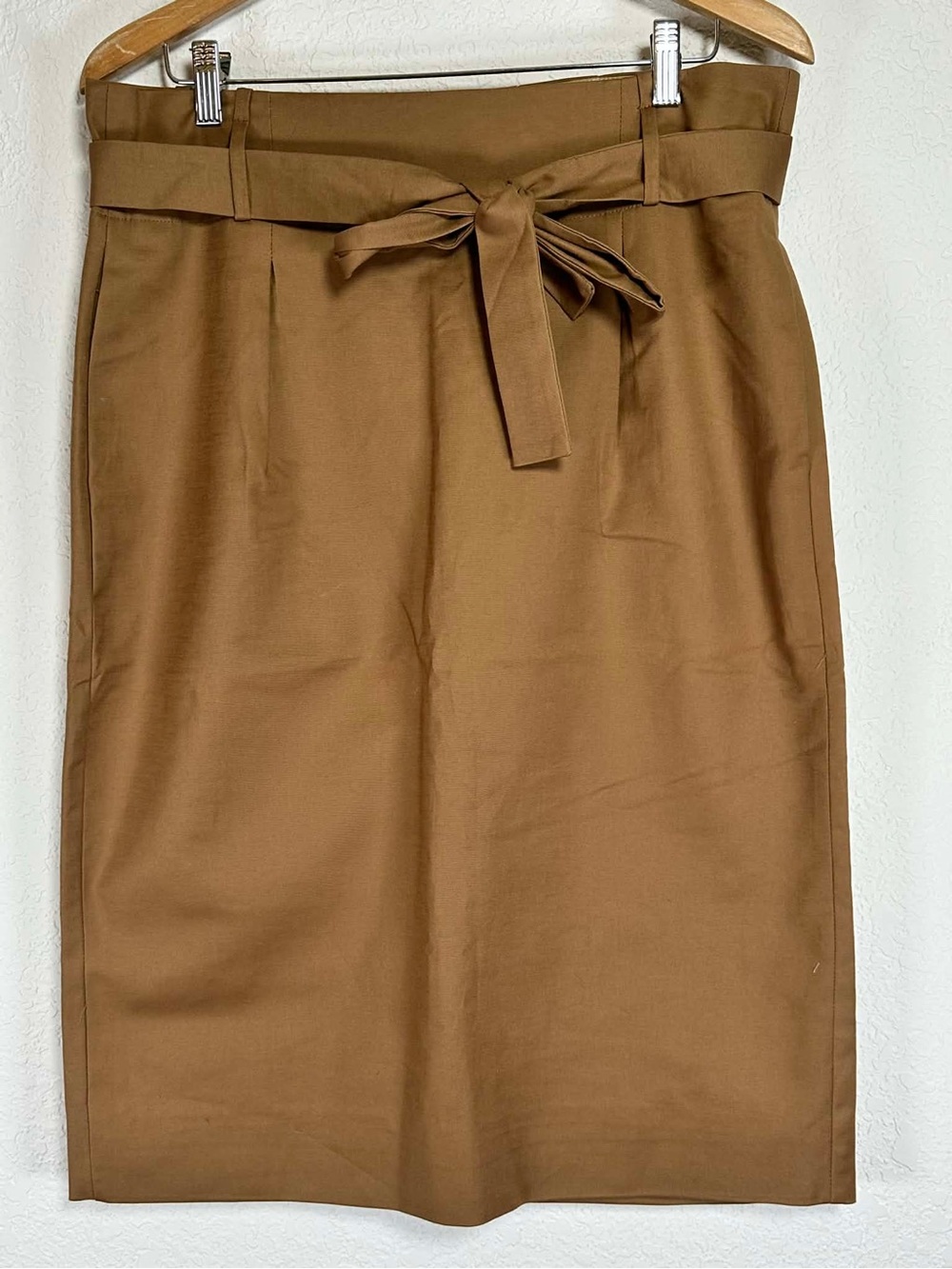 Essential by NOA NOA Brown Tie-Waist Pencil Skirt